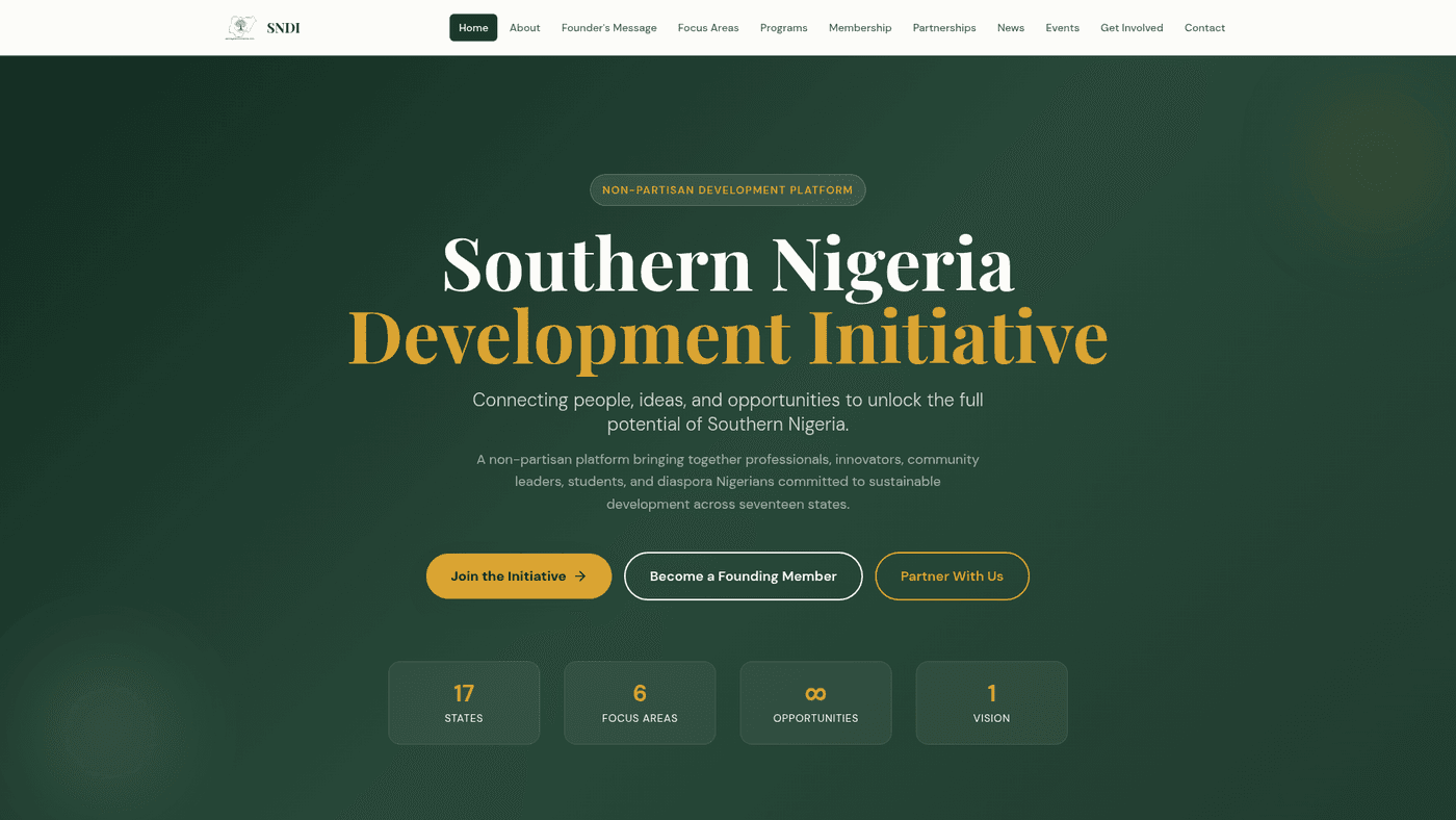 SNDI - Non-Profit Platform built by Etest Tech Hub